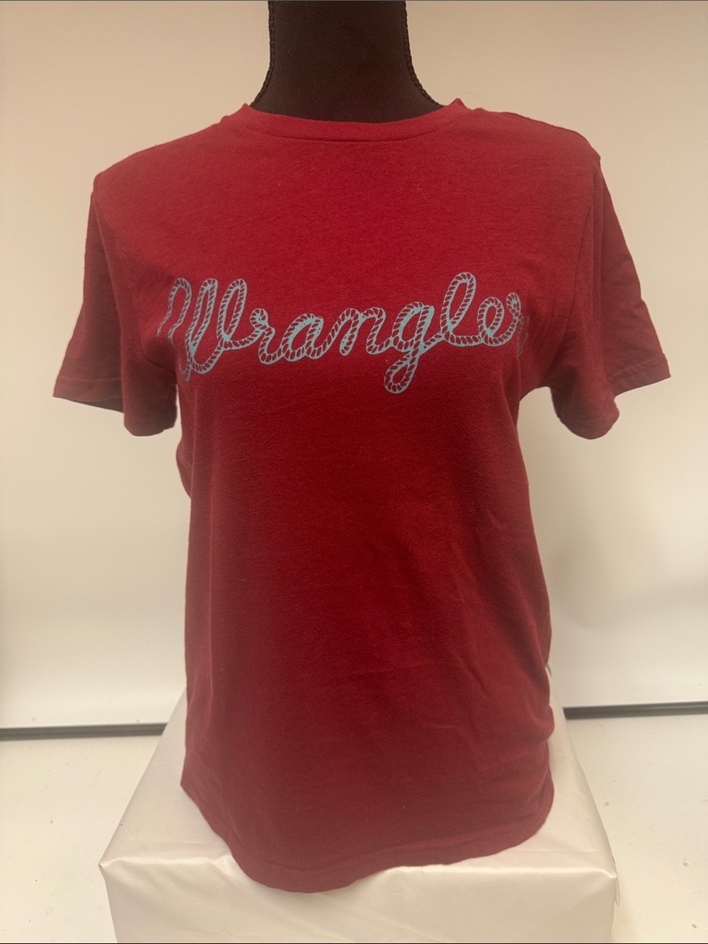 Wrangler Red Short Sleeve Logo Crew Tee